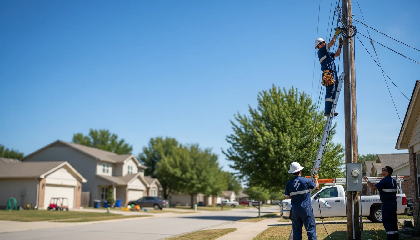 Residential electrician providing installation services in Lake George, MN